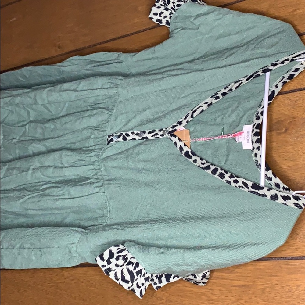 NWT Olive and animal print tunic dress